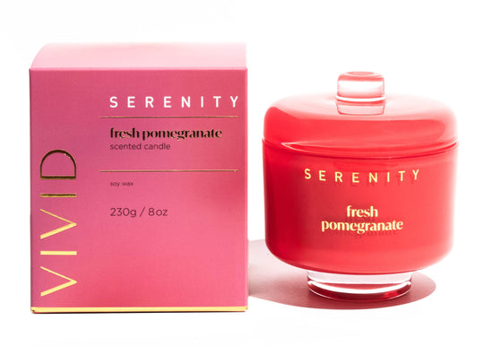 Serenity Vivid--Candle 230g--Fresh Pomengranate