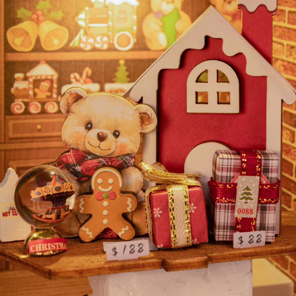 Robotime Rolife Santa's Toy Shop 3D Wooden Puzzle DP006