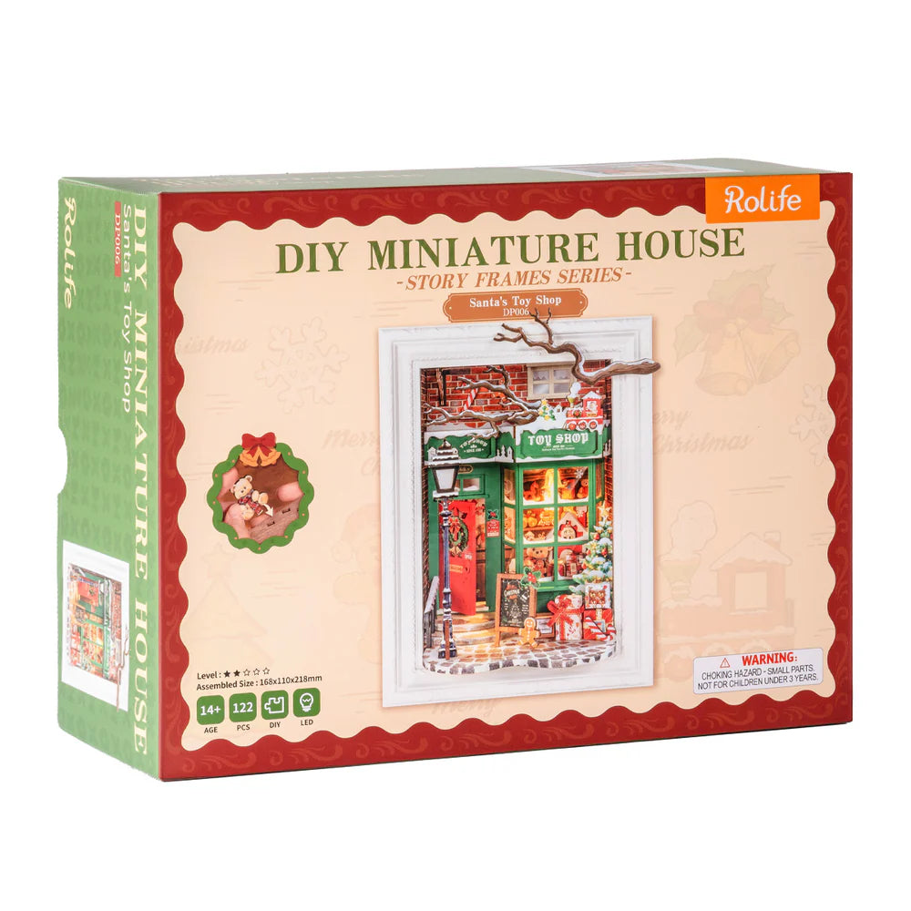 Robotime Rolife Santa's Toy Shop 3D Wooden Puzzle DP006