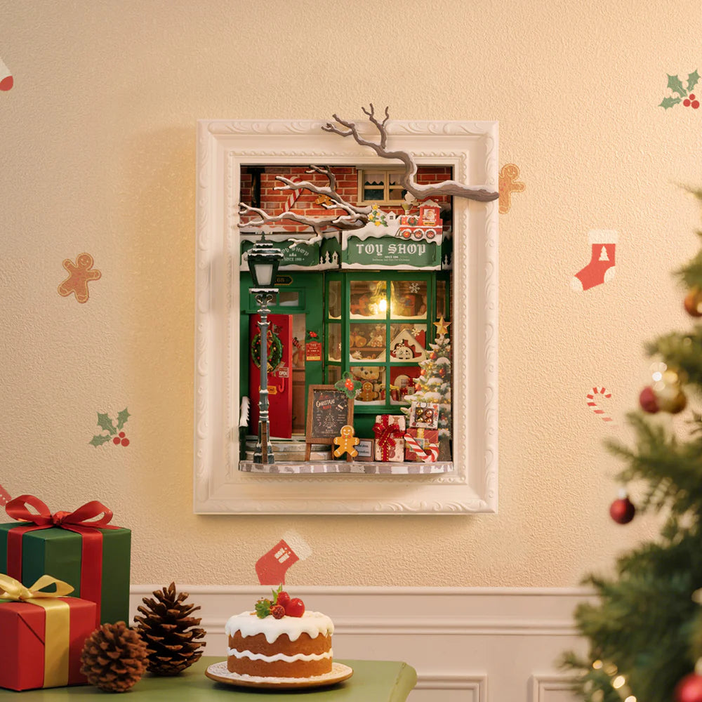 Robotime Rolife Santa's Toy Shop 3D Wooden Puzzle DP006