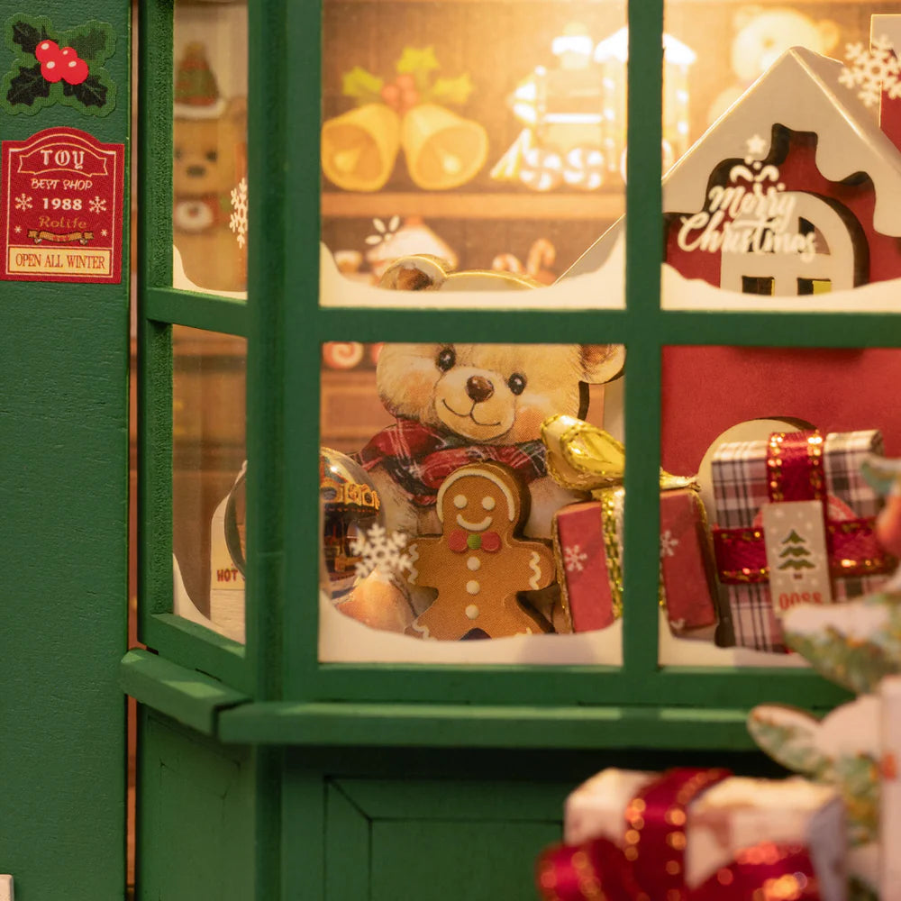 Robotime Rolife Santa's Toy Shop 3D Wooden Puzzle DP006