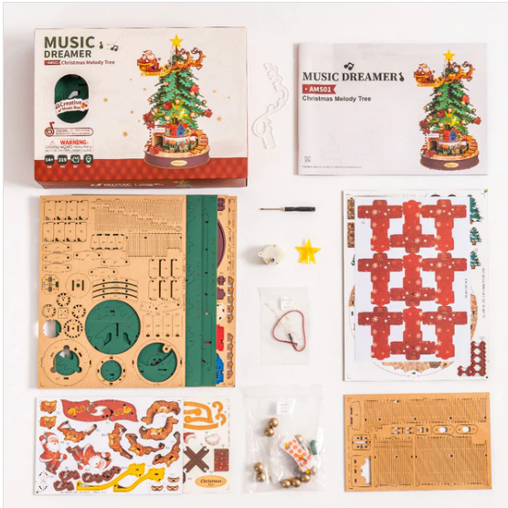 Robotime Rolife Christmas Melody Tree Music Dreamer