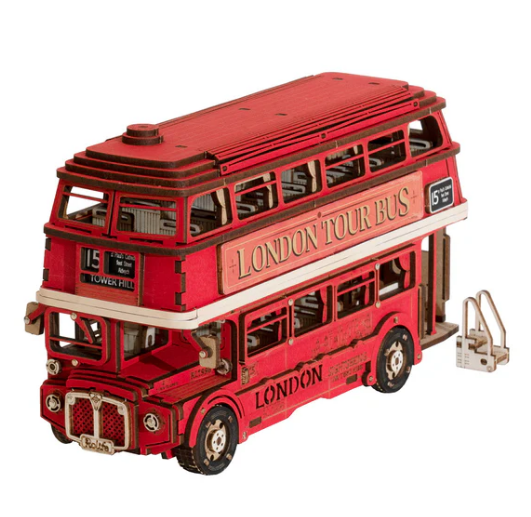 Robotime Rolife London Tour Bus 3D Wooden Puzzle