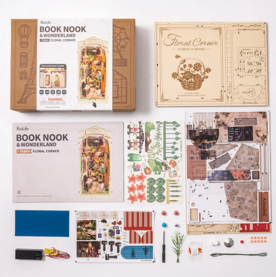 Robotime Rolife DIY Book Nook Floral Corner TGB09