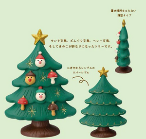 Decole Concombre Figurine - Christmas in Mushroom Forest - Sparrow Christmas Tree (Reversible)