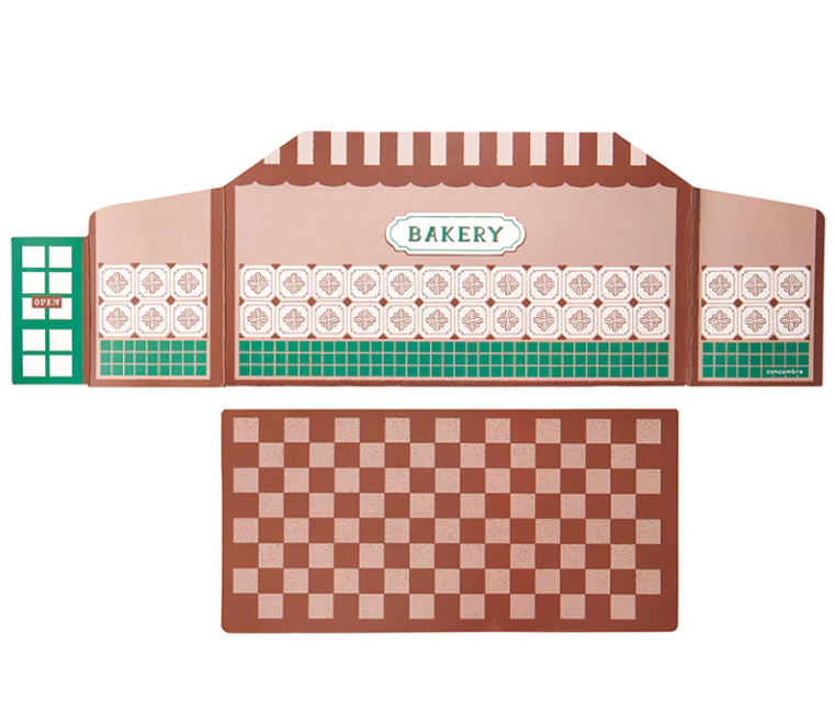 Decole Concombre Double-Sided Backdrop - Bread & Coffee Shop Theme