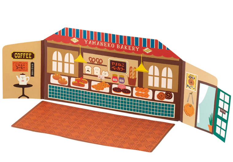 Decole Concombre Double-Sided Backdrop - Bread & Coffee Shop Theme