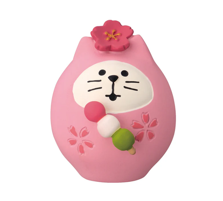 Decole Concombre Figurine - Sakura Viewing Party - Hanami Cat Daruma