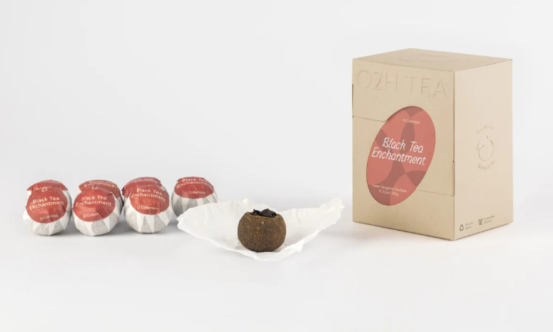 O2H Tea Black Tea Enchantment (Green Tangerine Black Tea) Tea Balls