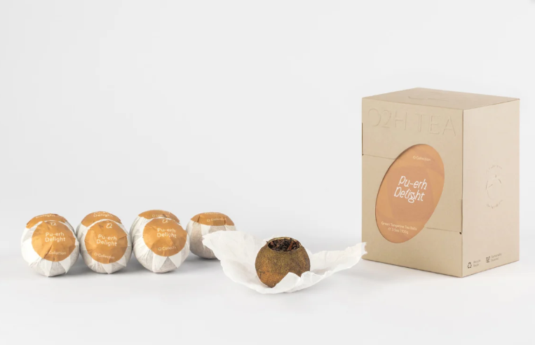 O2H Tea Pu-erh Delight (Green Tangerine Pu-erh) Tea Balls