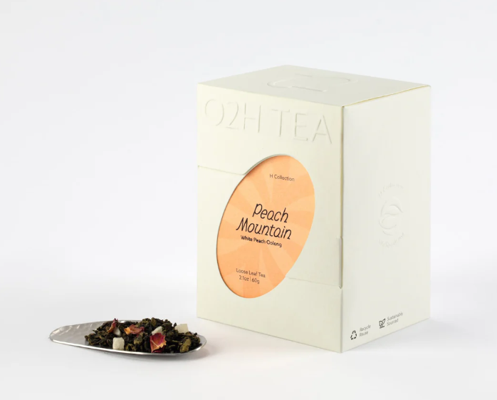 O2H Tea Peach Mountain (White Peach Oolong Tea) Loose Leaf