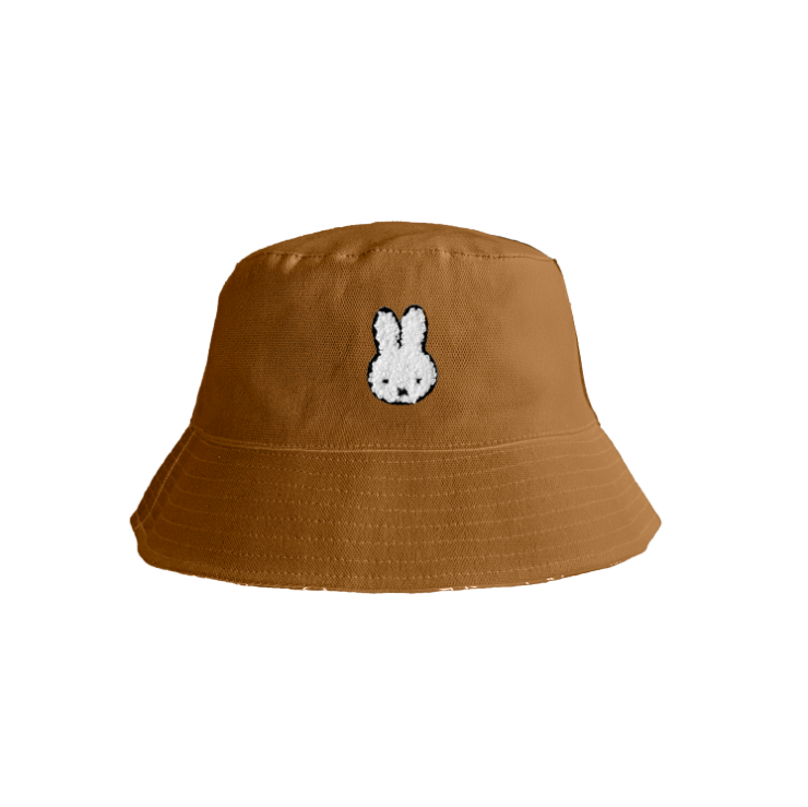 Engelite Miffy Canvas Bucket Hats Cinnamon (M) 56cm
