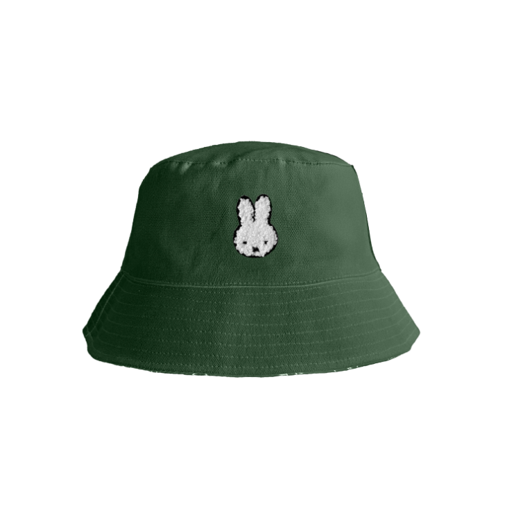 Engelite Miffy Canvas Bucket Hats Green (L) 58cm