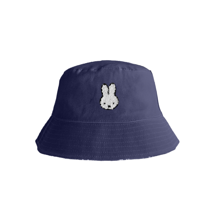 Engelite Miffy Canvas Bucket Hats Navy (M) 56cm