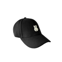 Load image into Gallery viewer, Miffy Canvas Cap Black (L) 58cm
