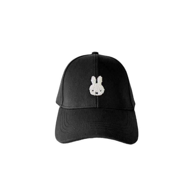 Engelite Miffy Canvas Cap Black (L) 58cm
