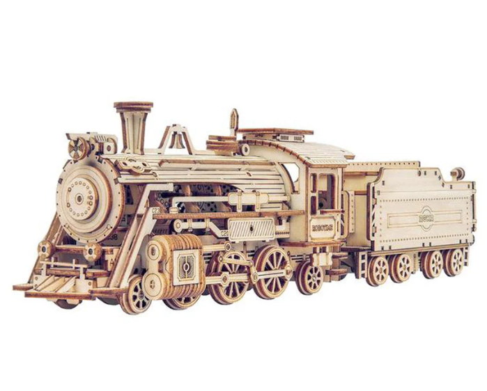 Robotime ROKR Prime Steam Express 3D 1:80 Scale Model Train Wooden Puzzle