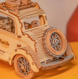 Robotime Retro Vintage Car DIY 3D Wooden Puzzle