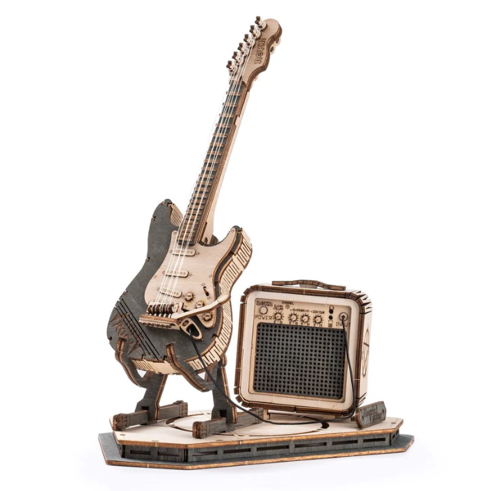 Robotime ROKR Electric Guitar Model 3D Wooden Puzzle