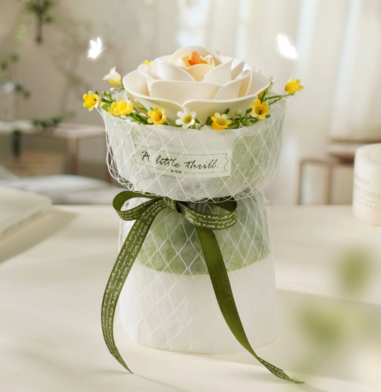 Robotime ROKR White Camellia DIY 3D Puzzle Model