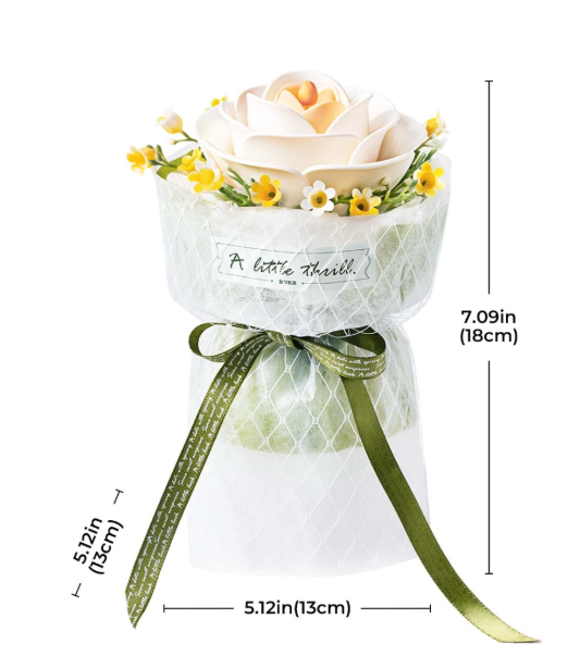 Robotime ROKR White Camellia DIY 3D Puzzle Model