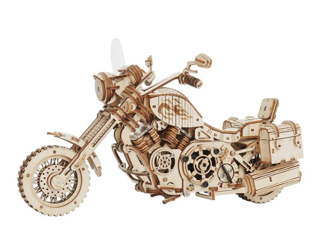 Robotime 3D DIY Wooden Puzzle Cruiser Motorcycle LK504