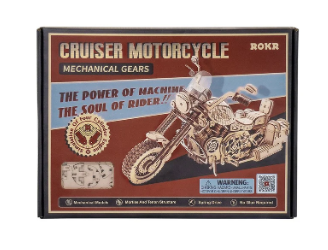 Robotime 3D DIY Wooden Puzzle Cruiser Motorcycle LK504