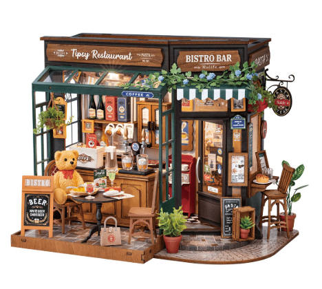Robotime Rolife DIY Miniature House Tipsy Restaurant DG167