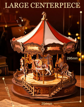 Load image into Gallery viewer, Robotime Rolife Classic Carousel 3D Wooden Puzzle AMC01

