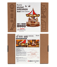 Load image into Gallery viewer, Robotime Rolife Classic Carousel 3D Wooden Puzzle AMC01
