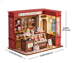 Robotime Rolife Honey Dessert Talk DIY Miniature House DG168