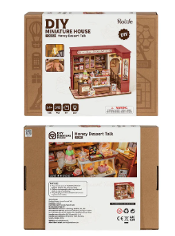 Robotime Rolife Honey Dessert Talk DIY Miniature House DG168