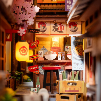 Robotime Rolife DIY Book Nook Sakura Wine Alley TGB11
