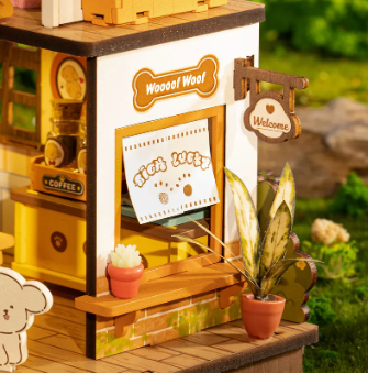 Robotime Rolife Puppy's Cozy Villa DIY Miniature House DG169