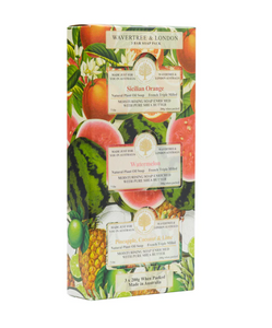 Wavertree & London Trio Soap Gift Set Fruit Salad