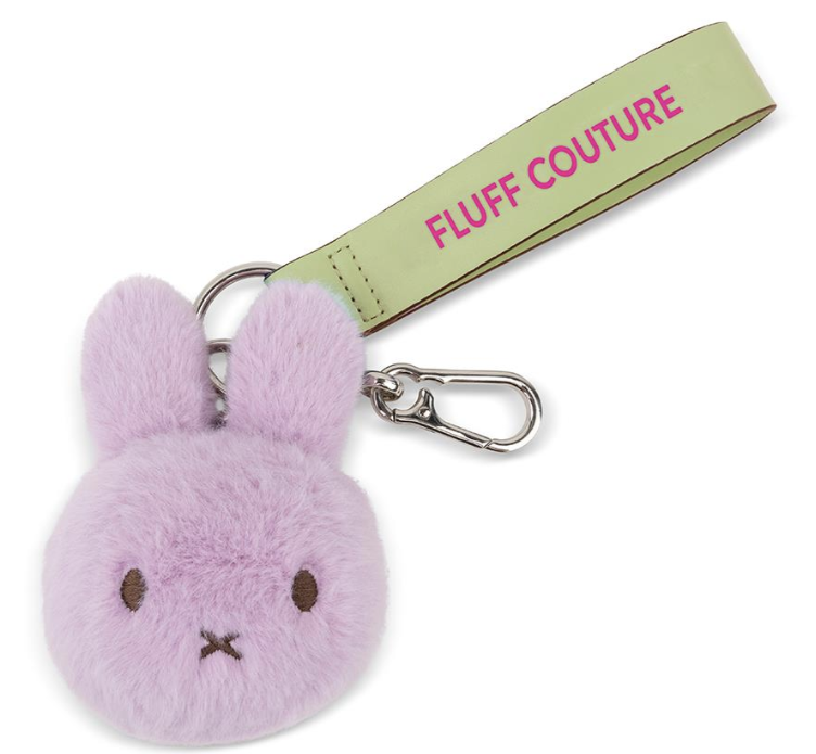 Miffy & Friends Miffy ECO Fuzzy Bag Charm Lilac 11cm