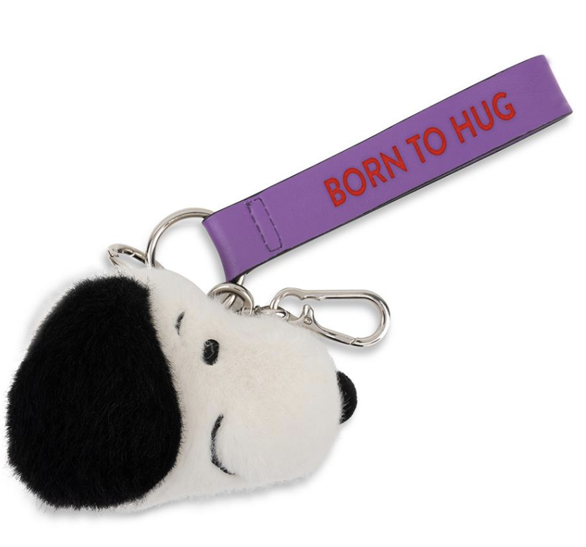 Peanuts Snoopy ECO Fuzzy Bag Charm Cream 8cm