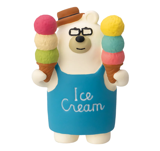 Decole Concombre Figurine - Aquatic Paradise - Ice Cream Polar Bear