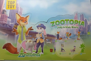Toptoy Blind box-Disney Zootopia Judy & Nick Story