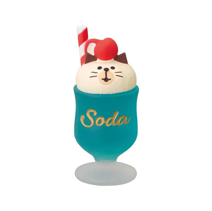 Decole Concombre Figurine - Donut Shop - Cat Cream Soda