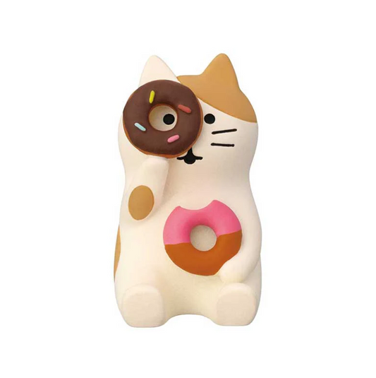 Decole Concombre Figurine - Donut Shop - Donut Peep Cat