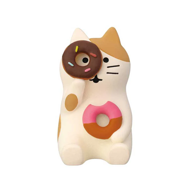 Decole Concombre Figurine - Donut Shop - Donut Peep Cat