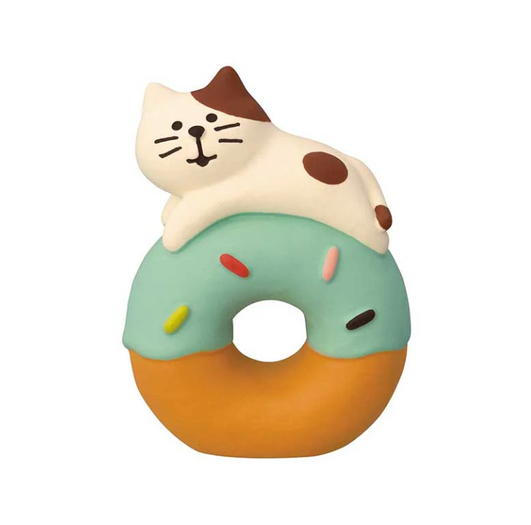 Decole Concombre Figurine - Donut Shop - Ukiuki Donut With Cat