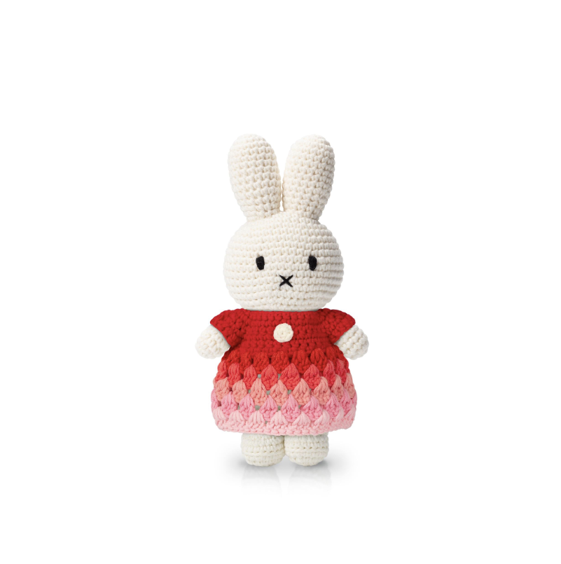 Miffy Handmade and her Red Rainbow Dress 25cm
