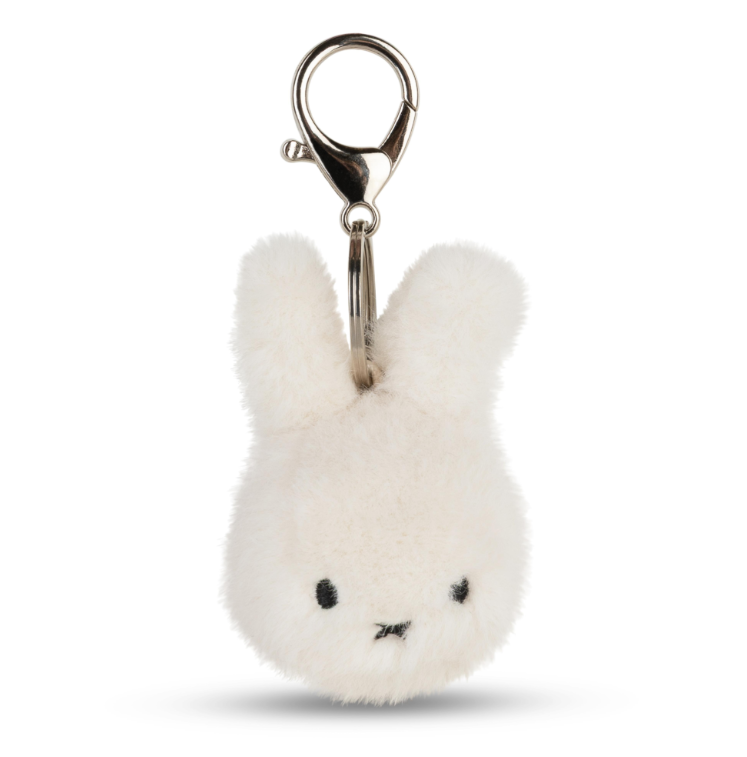 Miffy & Friends Miffy ECO Fuzzy Offwhite Keychain 8 cm