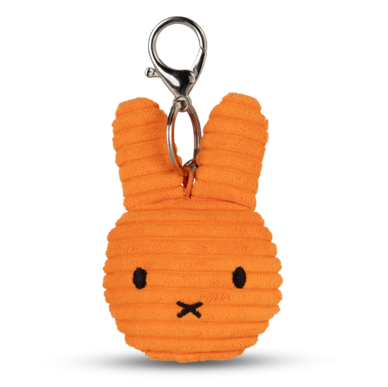 Miffy & Friends Miffy Flat Keychain ECO Corduroy Orange 10 cm