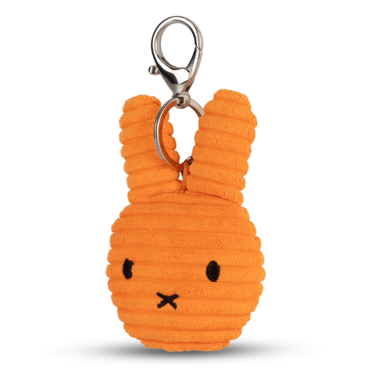 Miffy & Friends Miffy Flat Keychain ECO Corduroy Orange 10 cm