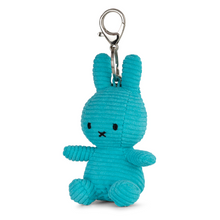 Load image into Gallery viewer, Miffy &amp; Friends Miffy Keychain ECO Corduroy Teal 10 cm
