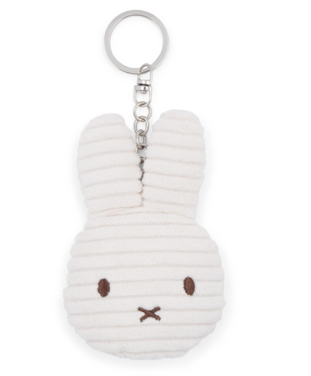 Miffy & Friends Miffy Flat Keychain ECO Corduroy Offwhite 10 cm New Version