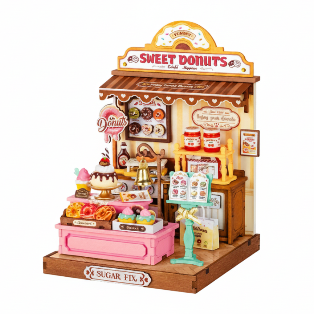 Robotime Rolife Sweetie's Donut Shop DIY Miniature House DS051